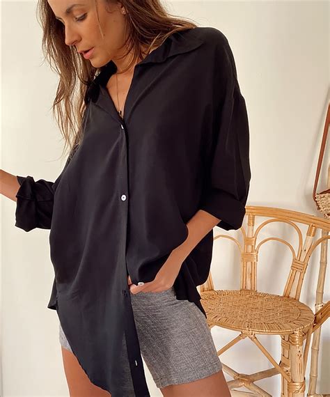 oversized women linen shirt.